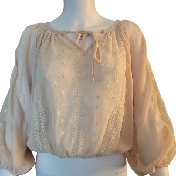 By Together Blouse Tan S NWT - Picture 1 of 2